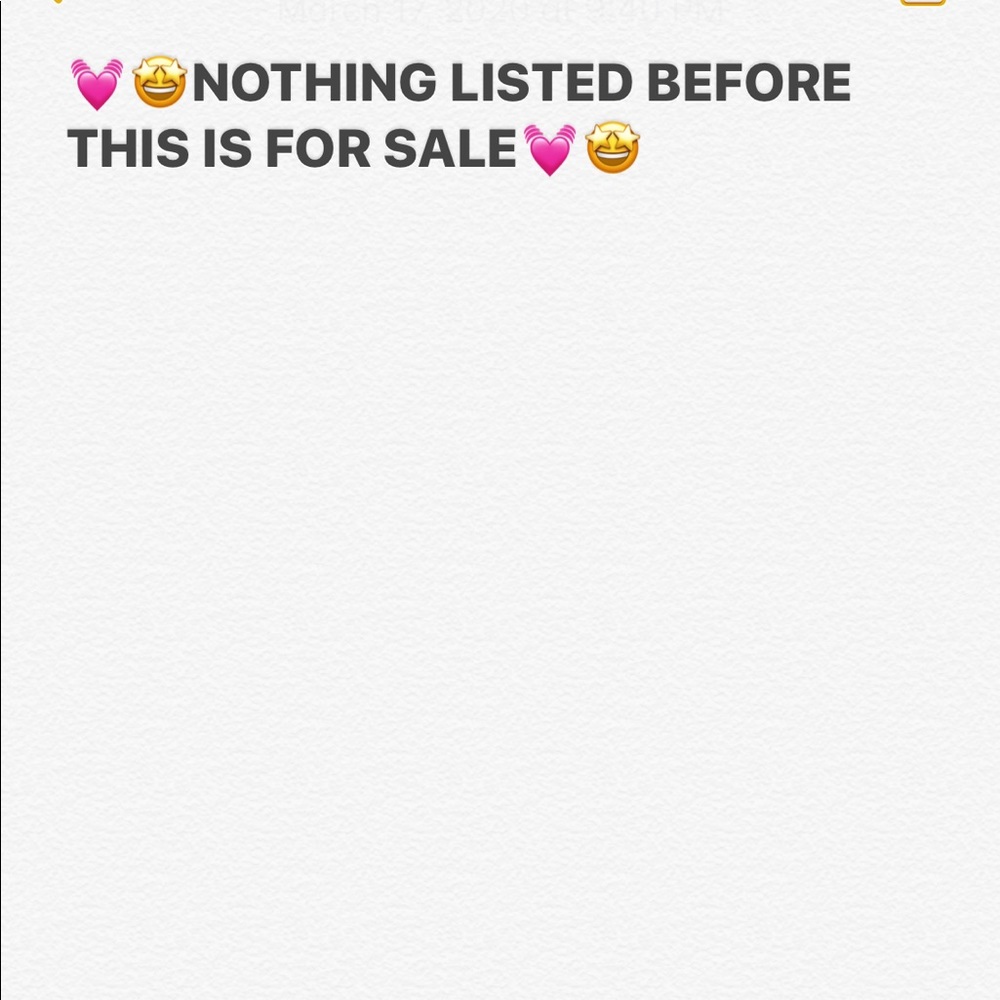 note to buyers